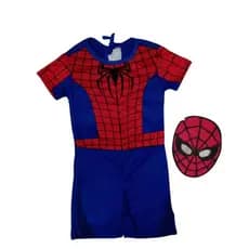 Fantasia Homem Aranha Infantil, Super Herói, Com Máscara Spider-Man, Macação Helanca + Mascara EVA
