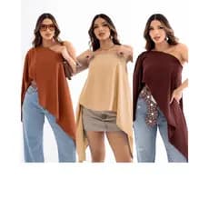 Blusa Bata Boho Capa Feminina