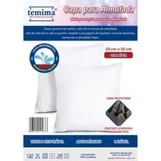 CAPA PARA ALMOFADA IMPERMEÁVEL BRANCA 50CMx50CM TEMIMA