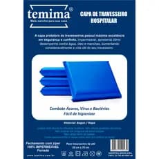 Capa Impermeável Para Travesseiro Hospitalar 50x70cm Com Zíper Promoção