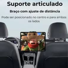 Suporte Veicular Tablet Celular Encosto De Cabeça Automotivo