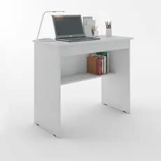 Escrivaninha Mesa de Computador com 1 Gaveta e Prateleira para Quarto ou Escritório Estudo Notebook