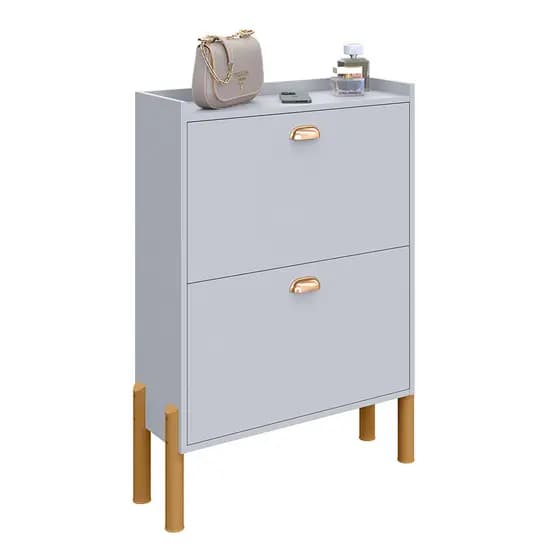 Sapateira Estreita Hall Quarto Corredor 2 Gavetas Basculante Porta Organizador Lolla 12 Pares Sapatos