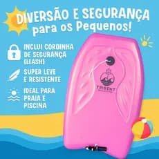 Prancha Surf BodyBoard Baby Com Leash Praia Piscina