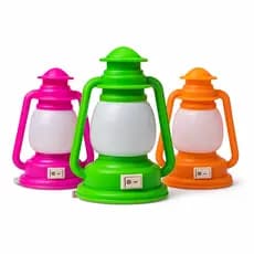 Mini Luminária Abajur De Tomada Formato Lampião