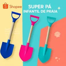 Super Pá Ferramenta Plástica Praia Brinquedo Infantil Areia Castelinho
