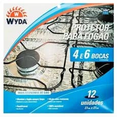 Protetor para Fogão 4 e 6 Bocas com 12 Unidades 27 X 27 CM