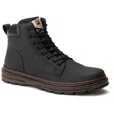 Bota Coturno Ferraroni Masculino Lançamento com Zíper Solado de Borracha Costurado Antiderrapante
