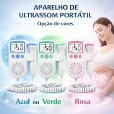 Doppler Monitor Portátil de Batimento Cardíaco - Rosa