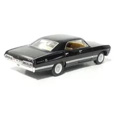 Miniatura Impala 1967 Supernatural Carrinho Colecionável de Metal Cor Preto