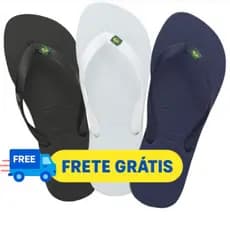 KIT X3 CHINELOS DO BRASIL MASCULINO E FEMININO EM BORRACHA 100% E EVA-200