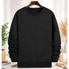 Moletom Gola Redonda Blusa De Frio Básico Careca Casaco Feminino Masculino Flanelado Liso Algodão