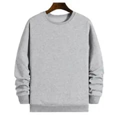 Moletom Gola Redonda Blusa De Frio Básico Careca Casaco Feminino Masculino Flanelado Algodão Liso