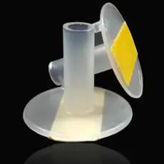 50 Base de Mesa C/ Adesivo Pega Balão Varetas Haste Centro mesa Canudo Segura Simples Transparente