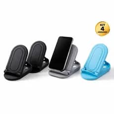 Suportes Celular Kit 4 Vertical Celular Mesa Escritório Sortido