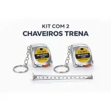 Kit Chaveiro Trena de Aço 1 metro Portátil compacto Cabe no Bolso e Serve como   lembrançinhas.