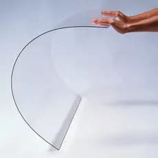 1 Placa Policarbonato Compacto Cristal 50 Cm X 50cm X 2mm