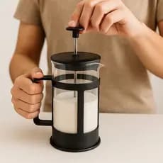 Cafeteira Francesa Prensa Manual 300ml Aço Inoxidável Design Compacto