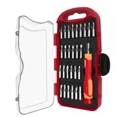 Kit Jogo Chaves Com Ponteiras Estojo Ferramentas Manutenção Automotiva Doméstica 28 Peças