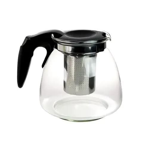 Chaleira Bule Vidro Inox Infusor Capacidade 950ml Design Moderno Resistente