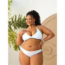 Biquini Plus Size Asa Delta Com Bojo Varias Cores do 46 ao 50 Moda Praia Verão