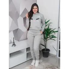 BLUSA+CALÇA DE FRIO CONJUNTO DE MOLETOM FEMININO QUENTINHO FLANELADO