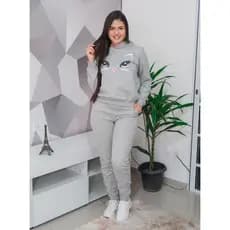 Conjunto de Moletom com Bolso na Calça  e Elástico Quentinho Flanelado Com Touca Capuz  Pronta Entrega