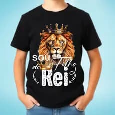Camiseta camisa blusa Infantil Menino Blusa Estampa evangélica