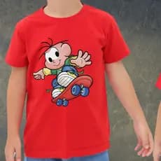 Camiseta camisa blusa Infantil Cebolinha Turma da Mônica Algodão