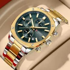CURREN Relógio Masculino Nova Marca Original Moda Pulseira De Aço Inoxidável Cronógrafo Mãos Luminosas Negócios Casual C