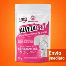 Percarbonato de Sódio 100% Puro Alvejante em Pó 1 kg  Limpa Manchas Difíceis