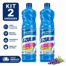 Limpa Cerâmicas Rejuntes e Azulejos Kit com 2L Lavanda – Limpeza Pesada para Pisos