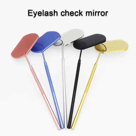 GLAMLASH Multifunções Checking Espelho Extensão Dos Cílios Beleza Maquiagem Portátil Ferramentas De Aço Inoxidável