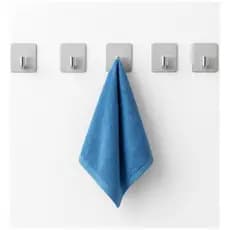 Kit 10 Ganchos Aço Adesivos Para Porta De Toalha De Parede