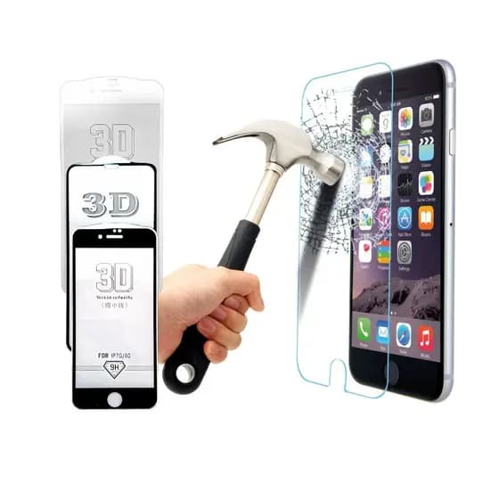 Kit 2 Película Iphone 7 8 X Xs Pro 11  Proteção Celular P/ Tela Frontal de Vidro Temperado
