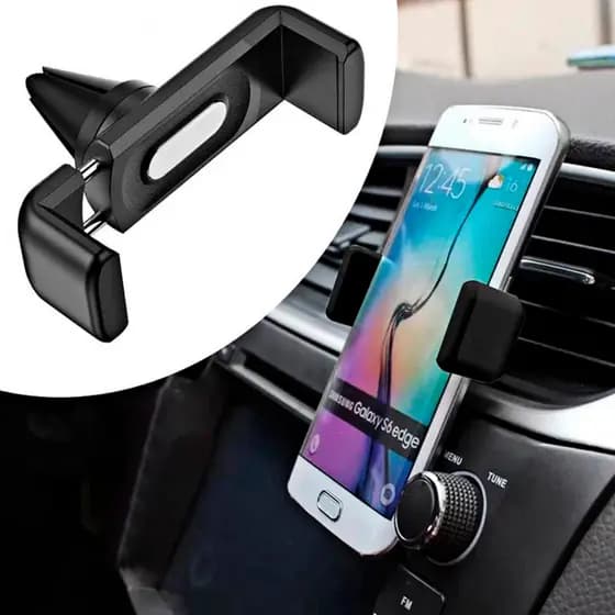 Suporte Apoio Clipe Pinça Celular Smartphone Painel Carro Saida de Ar Universal