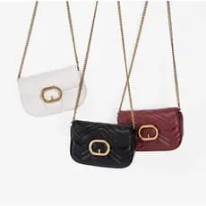 Bolsa Feminina PEQUENA Transversal Alça de Corrente Bolsa de Festa