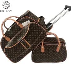 KIT JOGO CONJUNTO BOLSAS VIAGEM BORDO MALA COM RODINHAS E BOLSA DE MÃO 10 KG