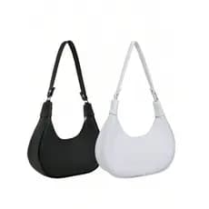 Kit 2 Bolsas Meia Lua Bolsa Feminina Estilosa Casual Elegante Envio Imediato Bolsa Para o Dia a Dia