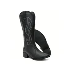 Bota Feminina Texana Western Bordada Cano Alto Country Lançamento Rodeio 2025