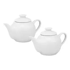 Kit 2 Mini Bule De Porcelana 200 Ml Bulinho De Louça Pequeno