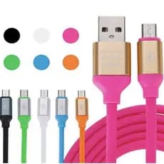 Cabos Usb V8 IPhone Tipo-C Dados Silicone Emborrachado Colorido cores aleatório