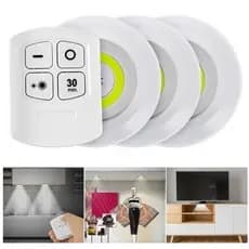 Lampada Led Luminaria Sem Fio Com Controle Remoto Kit C/ 3