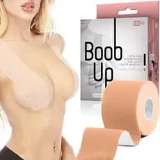Sutiã Adesivo Levanta Peito Seios Boob Up Fita Invisível Fit Moda Top