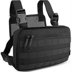 Bolsa Pochete Mochila Frontal Peitoral Motoboy Ombro Com Acesso Rápido
