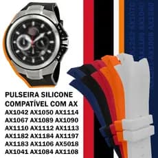 Pulseira Compatível Com Arm EX change AX1042 AX1050 AX1114 AX1067 AX1089 AX1090 AX1110 AX1112 AX1113