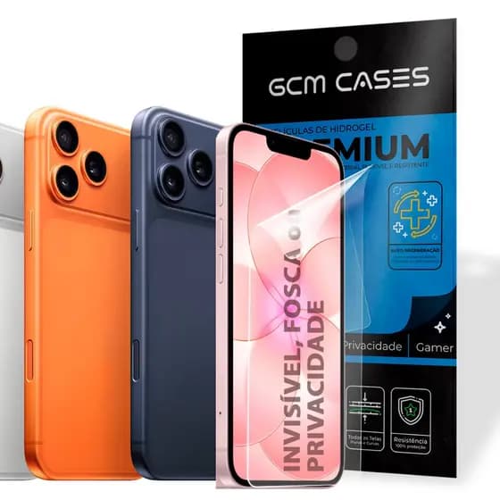 Película Hidrogel iPhone 17/ iPhone 17 Pro/ iPhone 17 Air/ iPhone 17 Pro Max/ iPhone 17E  Flexível