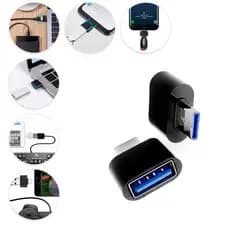 Mini Adaptador OTG Tipo-C P/ USB Transferência Carregamento Transferir Fotos e Musicas para Celular