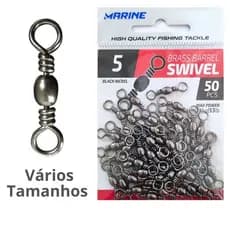 Distorcedor Girador BBS, para pesca, marca Marine Sports, cor Blacknickel (preto) - Vários Tamanhos