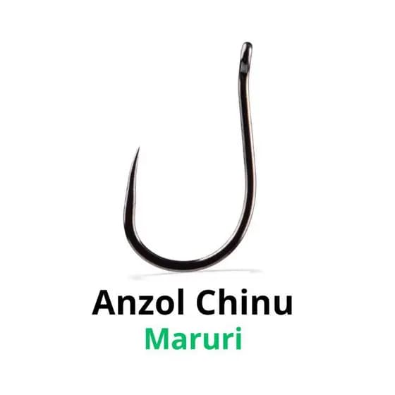 Anzol Pinnacle sem Fisga (farpa), Chinu Sure, marca Maruri, cor Blacknickel (preto)- Vários Tamanhos